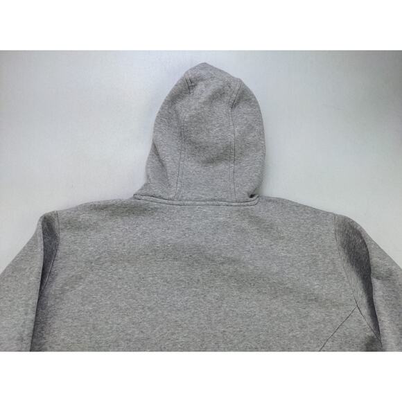 Mens Adidas Pullover Hoodie Size L Gray Big Wraparound Logo Sweatshirt - Picture 5 of 12
